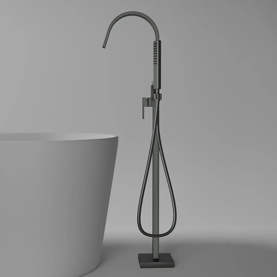 Bernstein Robinet Mitigeur de baignoire design sur pieds 112x5x25cm (HxLxP) acier inoxydable et laiton - NT3311 2.0