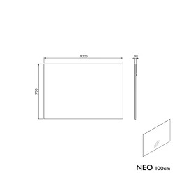 Bernstein Robinet Mitigeur de baignoire design sur pieds 112x5x25cm (HxLxP) acier inoxydable et laiton - NT3311 2.0