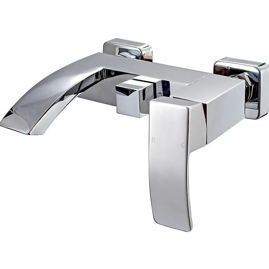Kroos Robinet mitigeur de bain mural chromé - Deneb* Robinet De Baignoire