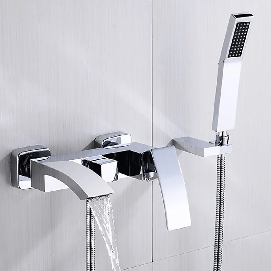 Kroos Robinet mitigeur de bain mural chromé - Deneb* Robinet De Baignoire