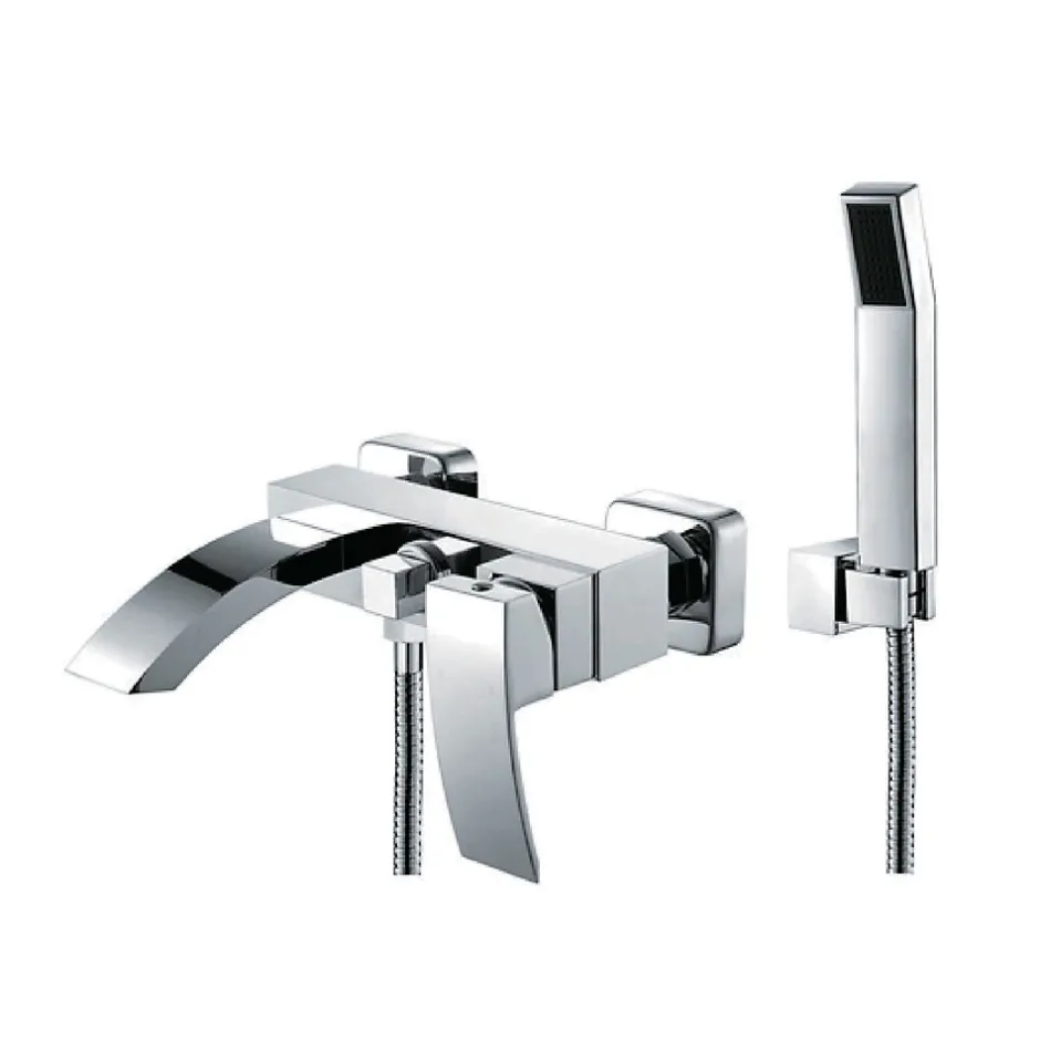 Kroos Robinet mitigeur de bain mural chromé - Deneb* Robinet De Baignoire