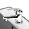 Autres Robinet mitigeur de lavabo bas en laiton chrome avec systeme vidage* Robinet Lavabo Et Vasque
