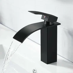 Deko Robinet mitigeur de lavabo - Robinet de salle de bain Robinet cascade monotrou Robinet mitigeur de lavabo* Robinet De Bidet