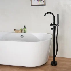 Bernstein Robinet mitigeur de luxe sur pied 8028B en noir* Robinet De Baignoire
