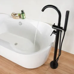 Bernstein Robinet mitigeur de luxe sur pied 8028B en noir* Robinet De Baignoire