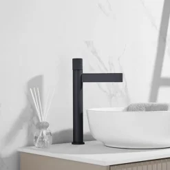 Kroos Robinet mitigeur lavabo haut Noir - Sham