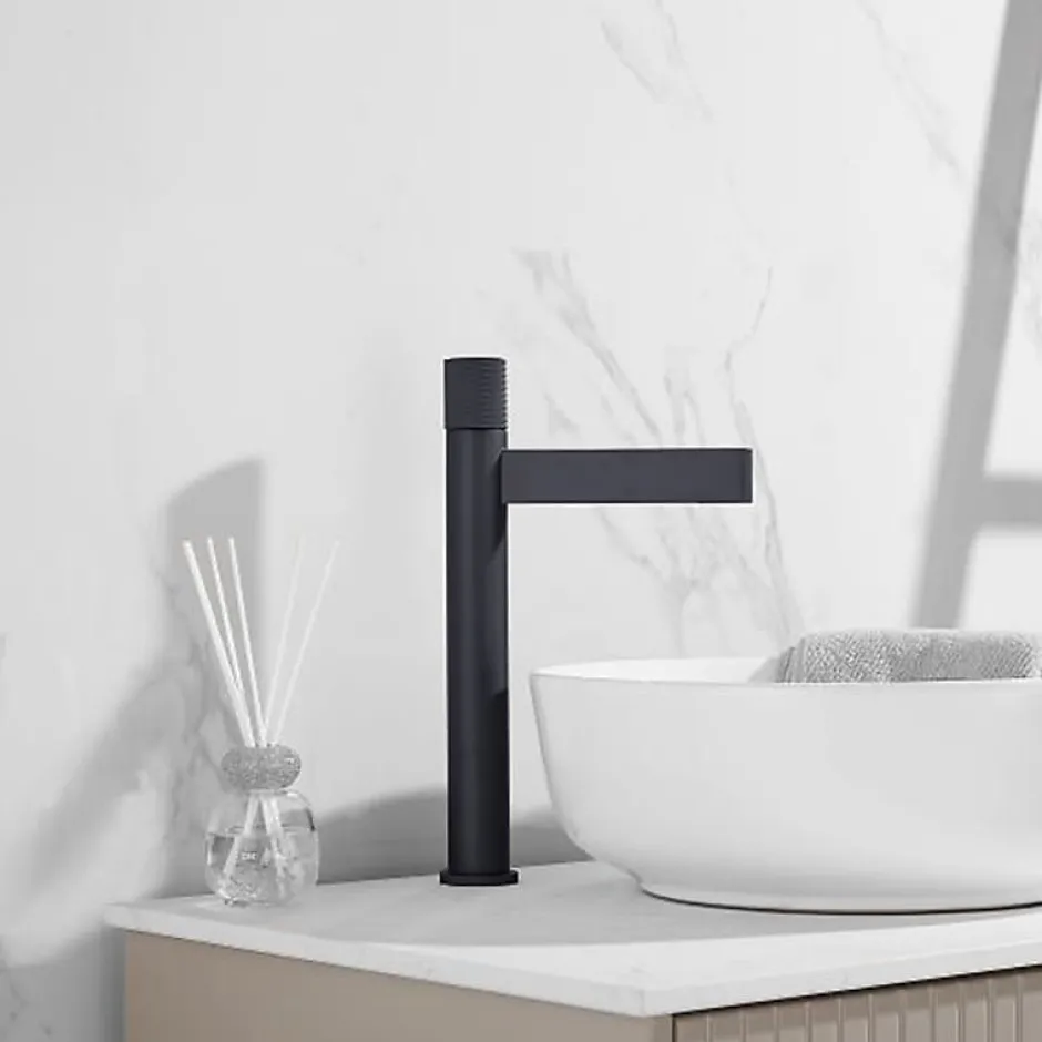 Kroos Robinet mitigeur lavabo haut Noir - Sham