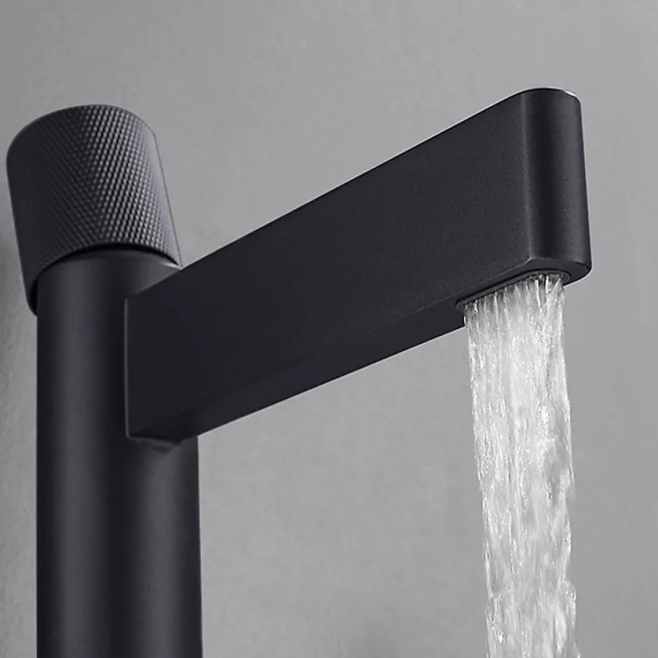 Kroos Robinet mitigeur lavabo haut Noir - Sham