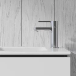 Duravit Robinet mitigeur monocommande lavabo laiton Chrome, Sans Garniture de vidage ni Tirette - Taille S 14x4x15cm - B.2