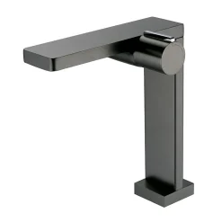 Bernstein Robinet mitigeur monocommande design - corps haut - gun métal pour lavabo ou vasque NT3220G