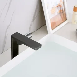 Bernstein Robinet mitigeur monocommande design - corps haut - gun métal pour lavabo ou vasque NT3220G
