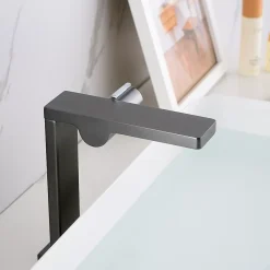Bernstein Robinet mitigeur monocommande design - corps haut - gun métal pour lavabo ou vasque NT3220G
