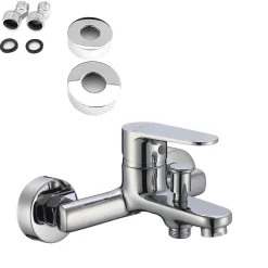 Saniverre Robinet mitigeur mural Bain et Douche NERO -* Robinet De Douche