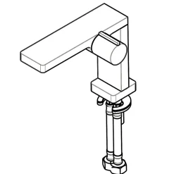 Bernstein Robinet mitigeur noir pour lavabo ou vasque NT3110B