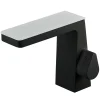 Bernstein Robinet mitigeur pour lavabo ou vasque NT7320 effet cascade - noir mat, gun métal ou blanc mat Noir