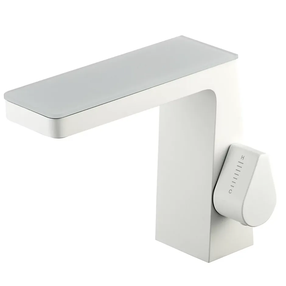 Bernstein Robinet mitigeur pour lavabo ou vasque NT7320 effet cascade - noir mat, gun métal ou blanc mat Noir