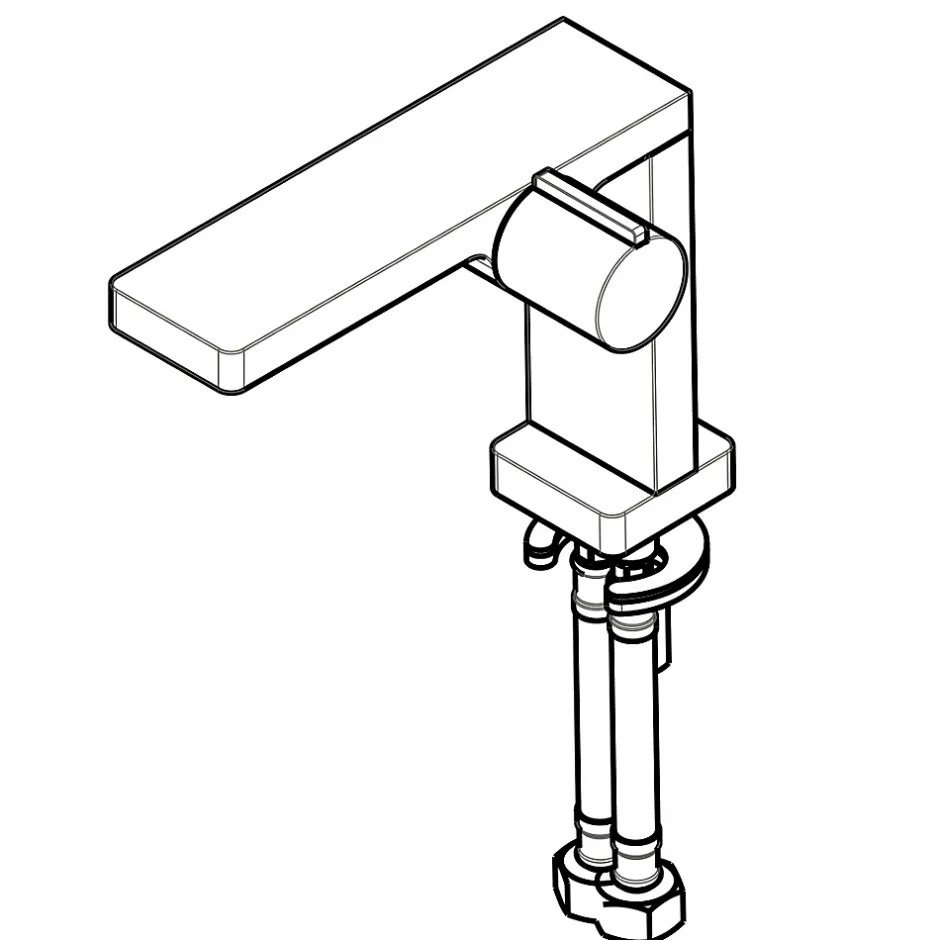 Bernstein Robinet mitigeur pour lavabo ou vasque NT3110C - finition chromée