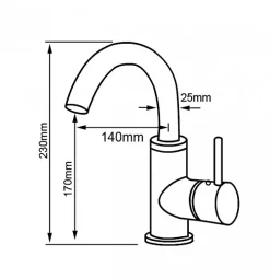 Bernstein Robinet mitigeur pour lavabo 1434C-23* Robinet Lave-Mains