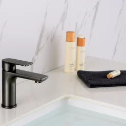 Bernstein Robinet mitigeur pour lavabo ou vasque 4024G - gun métal* Robinet Lave-Mains