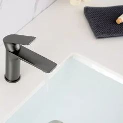 Bernstein Robinet mitigeur pour lavabo ou vasque 4024G - gun métal* Robinet Lave-Mains