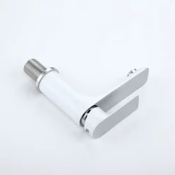 Bernstein Robinet mitigeur pour vasque ou lavabo 4024CW chromé blanc