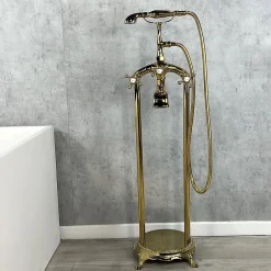 Kroos Robinet mélangeur de bain sur pied Doré - Maddalena