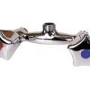 Noyon et Thiebault Robinet mélangeur mural pour douche entraxe 100 mm Mâle 15 x 21 en laiton chromé