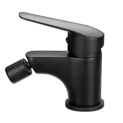 Kiamami Valentina Robinet Monotrou Bidet Noir Mat - Bormio* Robinet De Bidet