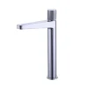 Bernstein Robinet pour lavabo vasque et évier design en laiton peu bruyant et avec aérateur économie d'eau - H. 31cm - Chrome