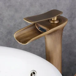 Kroos Robinet pour vasque antique laiton finition bronze