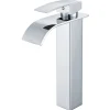 Auralum Max Robinet Salle de Bain Cascade Moderne, Mitigeur de Lavabo - Sortie Douce Sans Éclaboussures* Robinet Lavabo Et Vasque