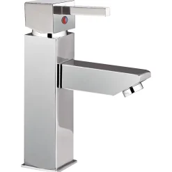 Autres Robinet salle de bain design mitigeur de lavabo chromé à économie d'eau vidage complet