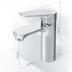 Am.Pm Europe Robinet Salle de Bain Mitigeur de lavabo, Chromé, Hit taille M, FTA02200 AM.PM