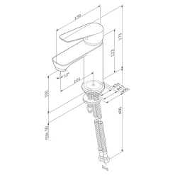 Am.Pm Europe Robinet Salle de Bain Mitigeur de lavabo, Chromé, Hit taille M, FTA02200 AM.PM