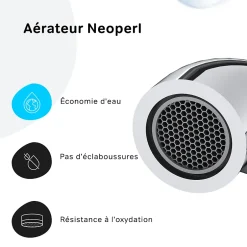 Am.Pm Europe Robinet Salle de Bain Mitigeur de lavabo, Chromé, taille M, FPA02100 AM.PM* Robinet Lavabo Et Vasque