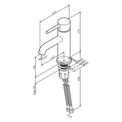 Am.Pm Europe Robinet Salle de Bain Mitigeur de lavabo, Chromé, taille M, FPA02100 AM.PM* Robinet Lavabo Et Vasque