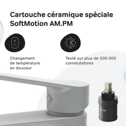 Am.Pm Europe Robinet Salle de Bain Mitigeur lavabo, Blanc, taille S, FTA02133 AM.PM