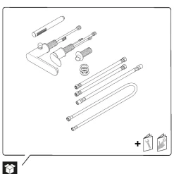 Duravit Robinetterie de baignoire à 3 trous : Robinet, Levier et Douchette à main - Chrome - 24x24,8x20,3cm - Wave* Robinet De Baignoire
