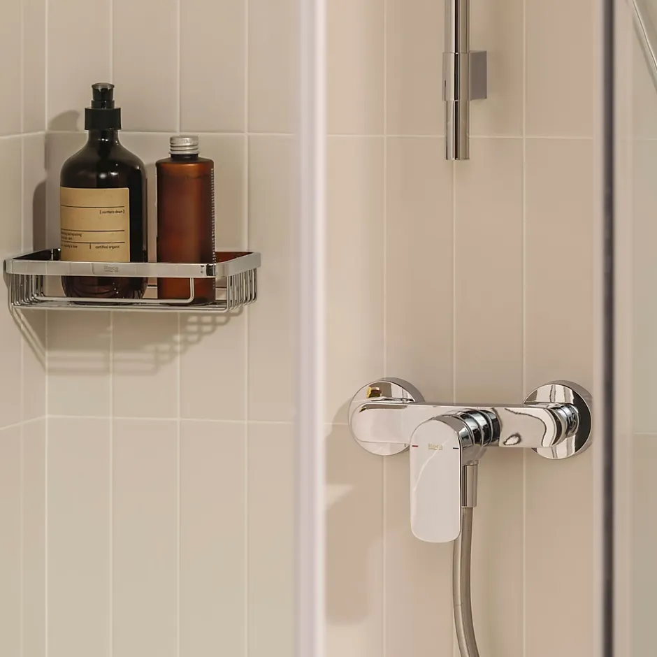 Roca Mitigeur de douche CALA mural, chromé* Robinet De Douche