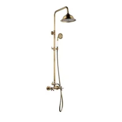 Rousseau Colonne de douche avec robinet melangeur Retro - Vieux-bronze