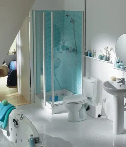 Saniflo Sanibroyeur Plus Broyeur WC 400W l.526 x P.233 x H.327mm* Wc Chimique Et Broyeur
