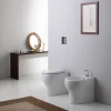 Kiamami Valentina Sanitaires De Salle De Bain Au Sol Avec Design Moderne Et Vidange Décalée - Soave* Wc À Poser