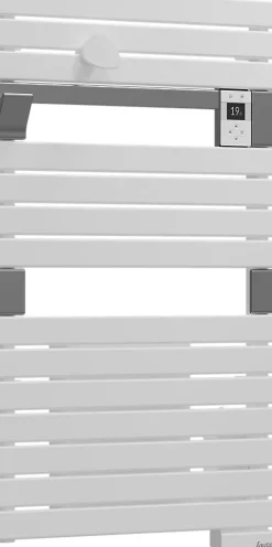 Sauter Sèche serviette électrique Asama II blanc + soufflerie 1500W