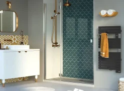Sauter Sèche serviette électrique Asama II anthracite 500W* Sèche-Serviettes Électrique