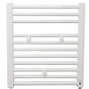Autres Sèche serviette salle de bain eau chaude FINIMETAL Tahiti 257 W blanc 55 x 50 Cm
