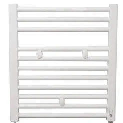 Autres Sèche serviette salle de bain eau chaude FINIMETAL Tahiti 257 W blanc 55 x 50 Cm