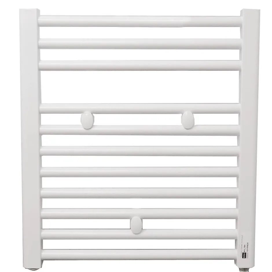 Autres Sèche serviette salle de bain eau chaude FINIMETAL Tahiti 257 W blanc 55 x 50 Cm
