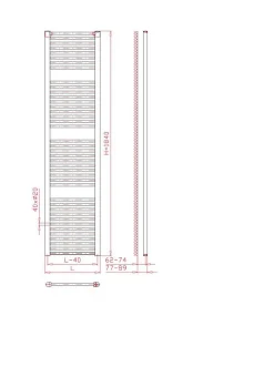 Siko Sèche serviette Thermal Trend blanc 185x60 cm (KD6001850)* Sèche-Serviettes Électrique