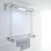 Foxydry Sèche-linge électrique mural 122x57x30cm alu Air 120* Etendoir À Linge