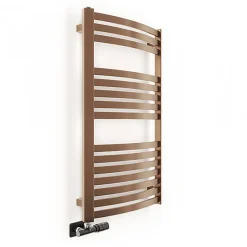 Matisere Sèche-serviette eau chaude cuivre lumineux de 860mm de haut et 500mm de large - 422 Watt - DEX860/500SXBCO* Sèche-Serviettes Eau Chaude